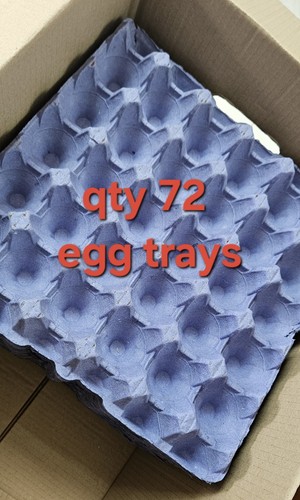 Egg tray packaging used once