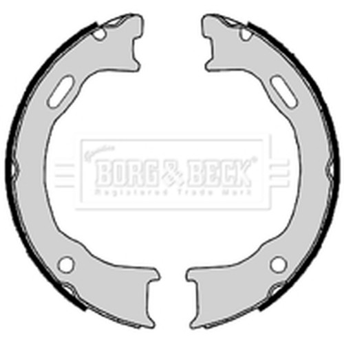 Handbrake brake shoe set - shoe, for