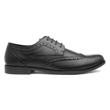 Beckett Mens Shoes Black Adults Lace Up Formal School Brogues SIZE