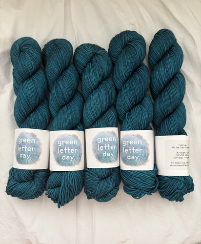 Hand dyed yarn from - hand-dyed, green