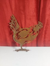 Rusty Metal Chicken Cutout