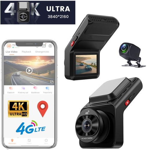Lte car dash cam - 4k,