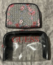 GUESS Floral Makeup Bag +
