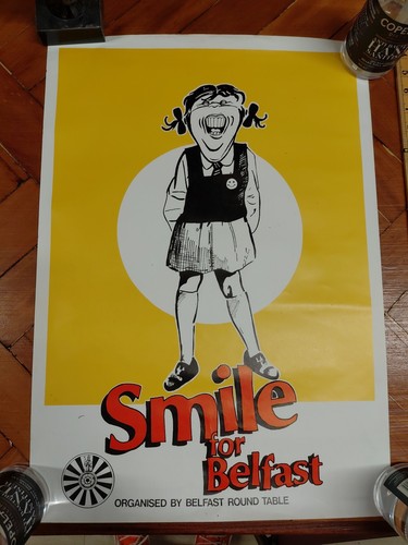 Smile for belfast retro - smile, poster