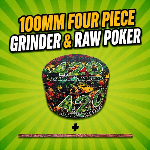 100mm piece metal grinder - 100mm, 4-piece