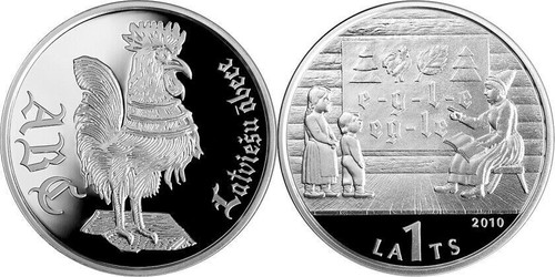 Latvia 2010 silver - , coin