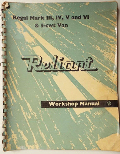 Reliant regal mark iii - regal, v