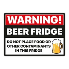 Warning Beer Fridge