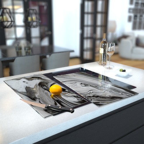 Premier range glass hob cover - glass,