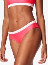 NEW Sweaty Betty Synchronised Swim Bikini Bottoms Lipstick Red & Pink - Large
