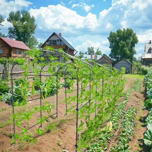 Metal cucumber trellis - metal,