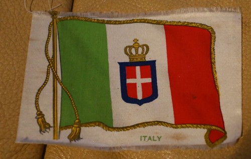 Silk 1917 italy large 11cms - silk,