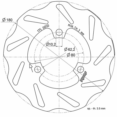 Polini 180 motorcycle brake - polini,