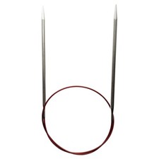 ChiaoGoo Red Lace Steel Fixed Circular Knitting Needles Metal 40-150cm All Sizes