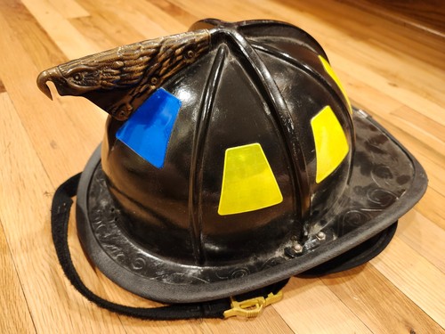 Black fire fighter helmet - fire,