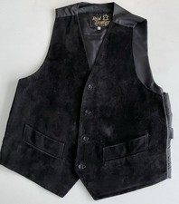 Suede Waistcoat Black Men’s