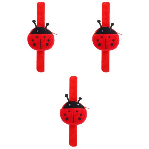 3pcs red slap wristbands with - 3pcs,