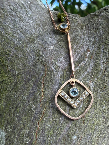 Edwardian aquamarine seed - edwardian, &