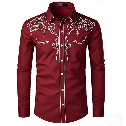 Cowboy western shirt men - cowboy,