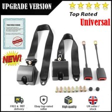 2 Set 3 Point Inertia Seat Belt E57 Rated & Certified Car Safety Universal