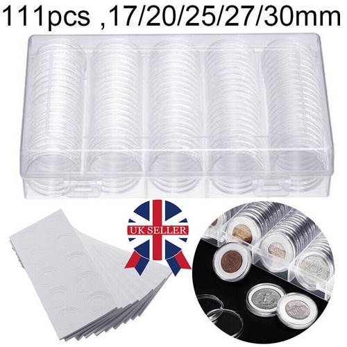 100pcs round coin cases - coin,
