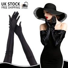 Ladies Long Finger Gloves Elegant Fancy Party Dress Evening Wedding Prom Opera