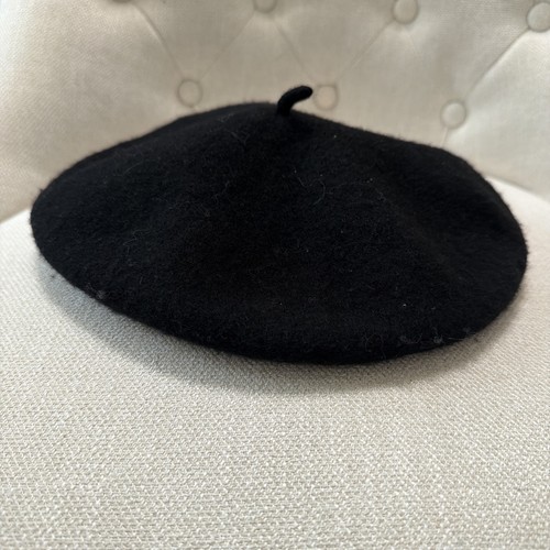 Trendy beret wool black french - beret,