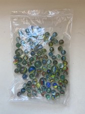 Vintage Cats Eye Marbles 100 In Total 6 Large 94 Small