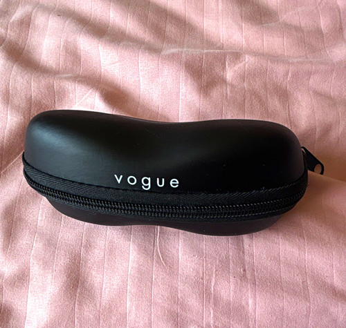 Vogue black hard zip - zip, glasses