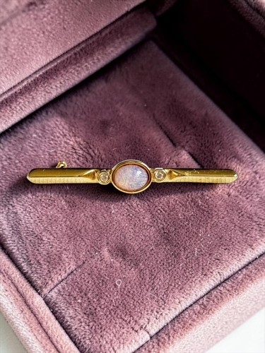 Vintage faux opal - vintage, brooch