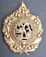 Argyll & Sutherland Highlanders ~ Glengarry ~ Fully Voided Cap Badge