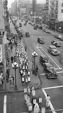 Jehovah's Witnesses protesting