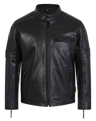 Kids skintan black leather - kids,