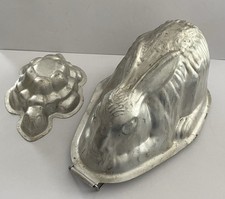 Rabbit & Turtle Aluminium Jelly Molds