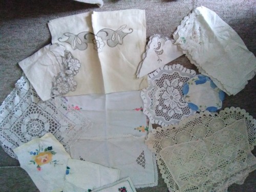 Job lot vintage linen - job,