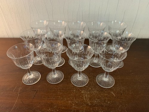 Cut crystal wine glasses - crystal,