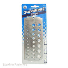 Stainless Metric & Imperial Drill Gauge 1.5mm To 13mm & 1/16 To 1/2"