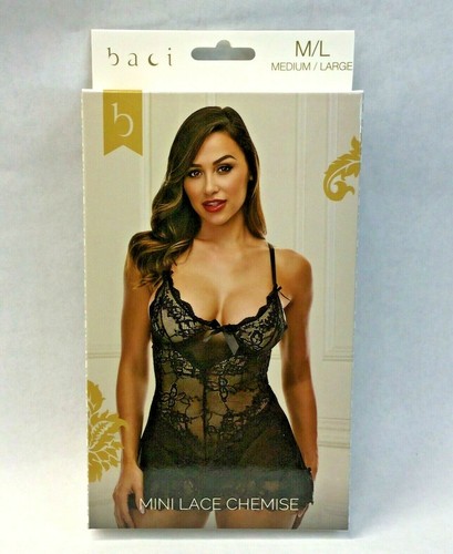 Mini lace chemise ruffle hem - lace,