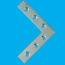 4x 100mm (4") Flat Corner Right Angle Plate Bracket Brace, Support Fix Repair
