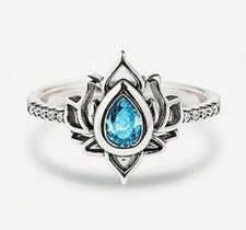 Silver lotus flower