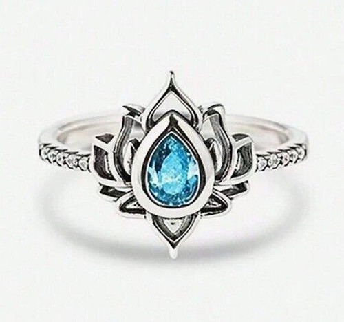 Silver lotus flower