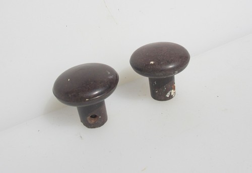 Vintage bakelite door knobs - door,