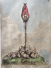 James Gillray Original Etching The Tree Of Liberty Bohn 1850 