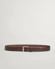 GANT Classic Leather Mens Belt - Dark Brown