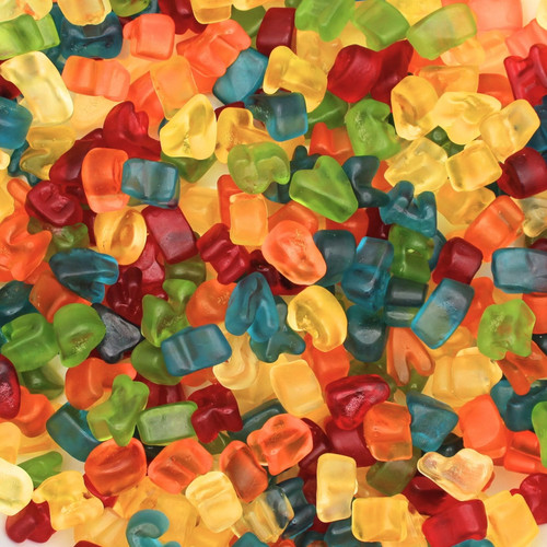 Gummy alphabet letters from - -,