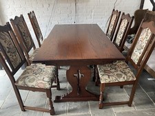 Wood Bros Old Charm Hardwood Table And 6 Chairs cost over £3k originally