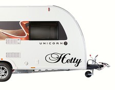 Personalised Name Caravan Motorhome Camper van name decal Sticker FT1