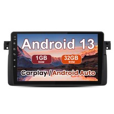 Apple CarPlay For BMW 3 E46 Android 13 9" Car Stereo GPS SAT NAV Radio Head Unit