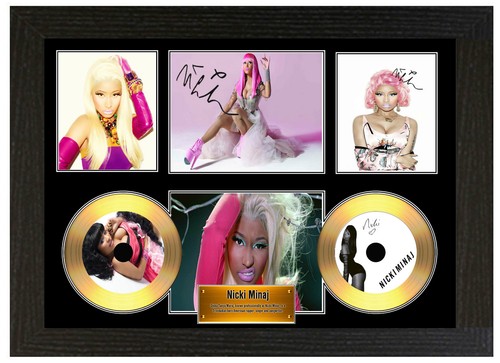 Nicki minaj signed framed - -,