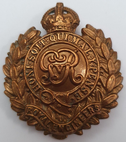 Royal engineers ww1 1916 brass - engineers,